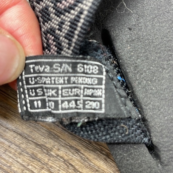 Teva Mens Mush Flip Flop, Black Grey, size 11 - Picture 4 of 6